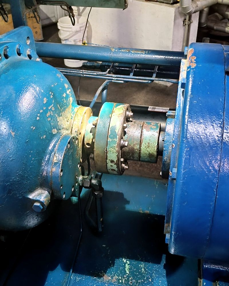 Acoplamiento entre el compresor Howden y el motor eléctrico
