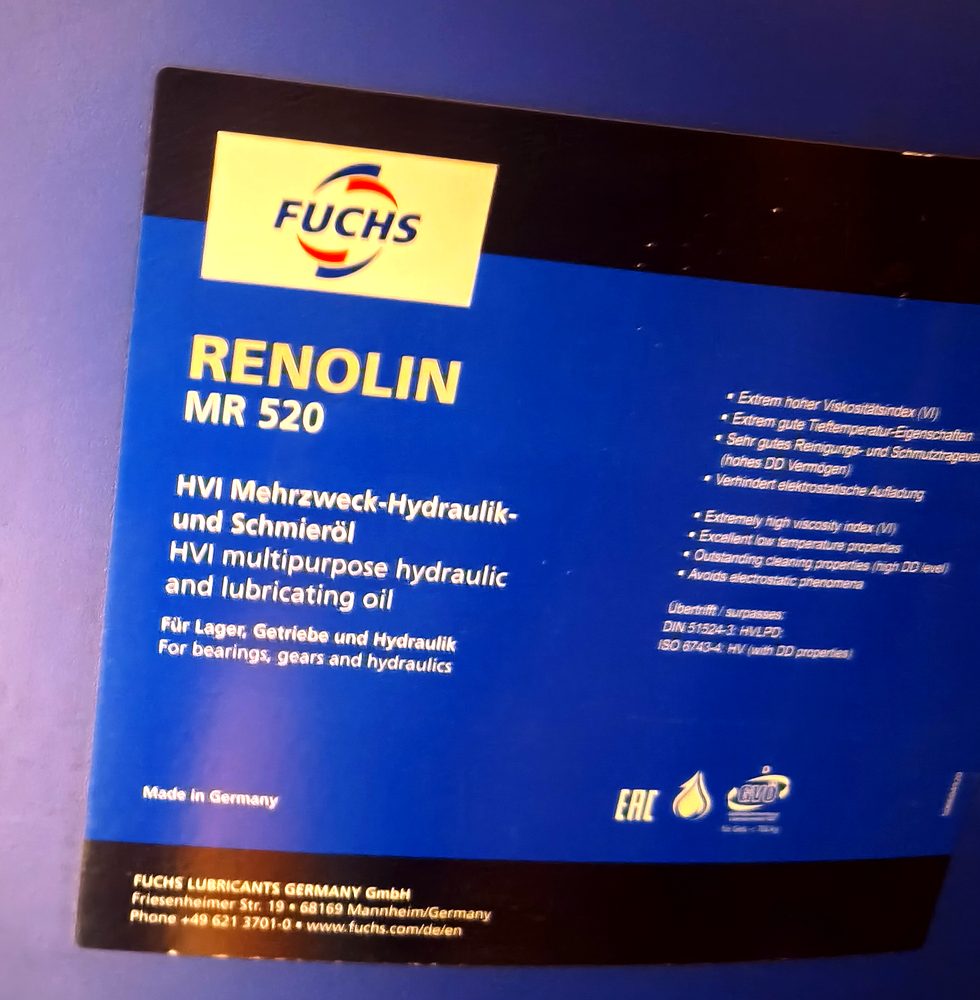 Etiqueta de Fuchs Renolin MR 520